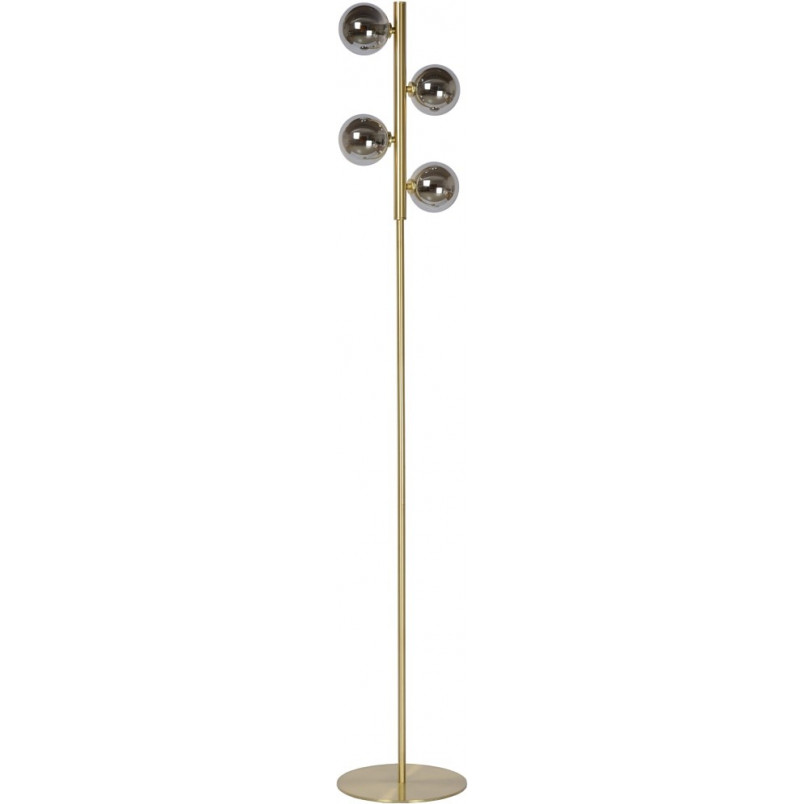 Lampa podłogowa Tycho | Szklane kule, mosiądz | Lucide