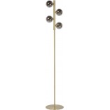 Lampa podłogowa Tycho | Szklane kule, mosiądz | Lucide