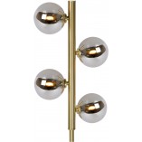 Lampa podłogowa Tycho | Szklane kule, mosiądz | Lucide