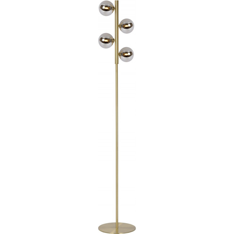 Lampa podłogowa Tycho | Szklane kule, mosiądz | Lucide