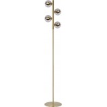 Lampa podłogowa Tycho | Szklane kule, mosiądz | Lucide