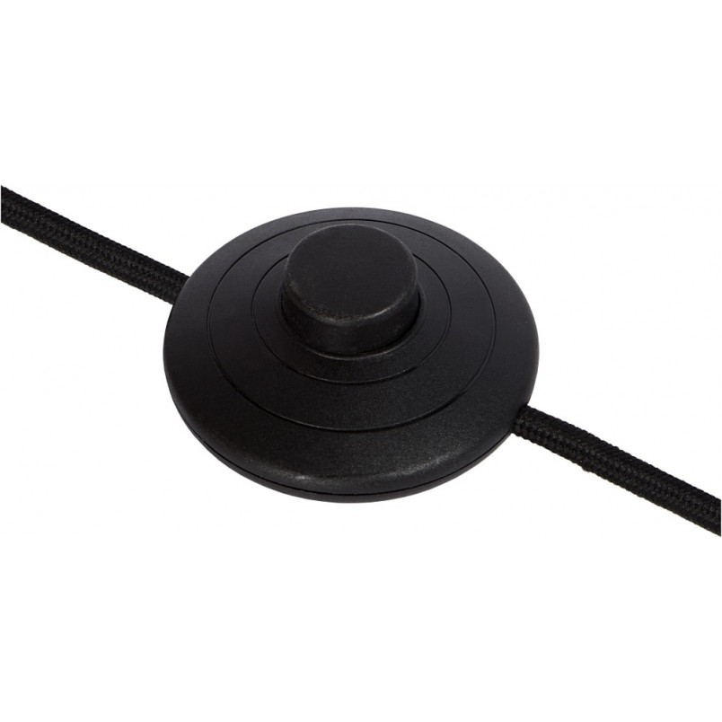 Lampa podłogowa Tycho Lucide - Szkło dymione, czarny