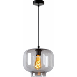 Lampa wisząca szklana Medine 25cm szkło dymione Lucide