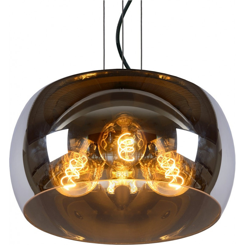 Lampa wisząca Olivia Lucide | Szkło dymione, nowoczesny design
