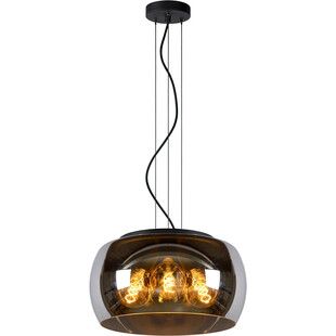 Lampa wisząca Olivia Lucide | Szkło dymione, nowoczesny design