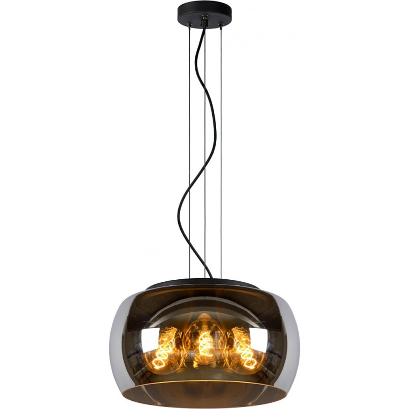 Lampa wisząca Olivia Lucide | Szkło dymione, nowoczesny design