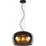 Lampa wisząca Olivia Lucide | Szkło dymione, nowoczesny design
