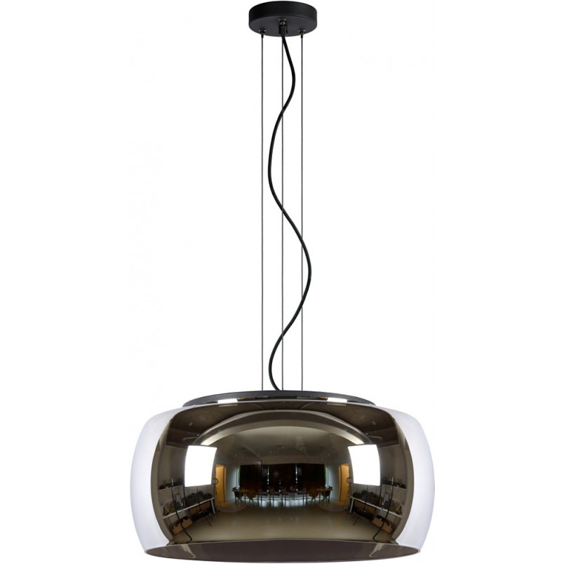 Lampa wisząca Olivia - szkło dymione, nowoczesny design | Lucide