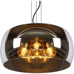 Lampa wisząca Olivia - szkło dymione, nowoczesny design | Lucide