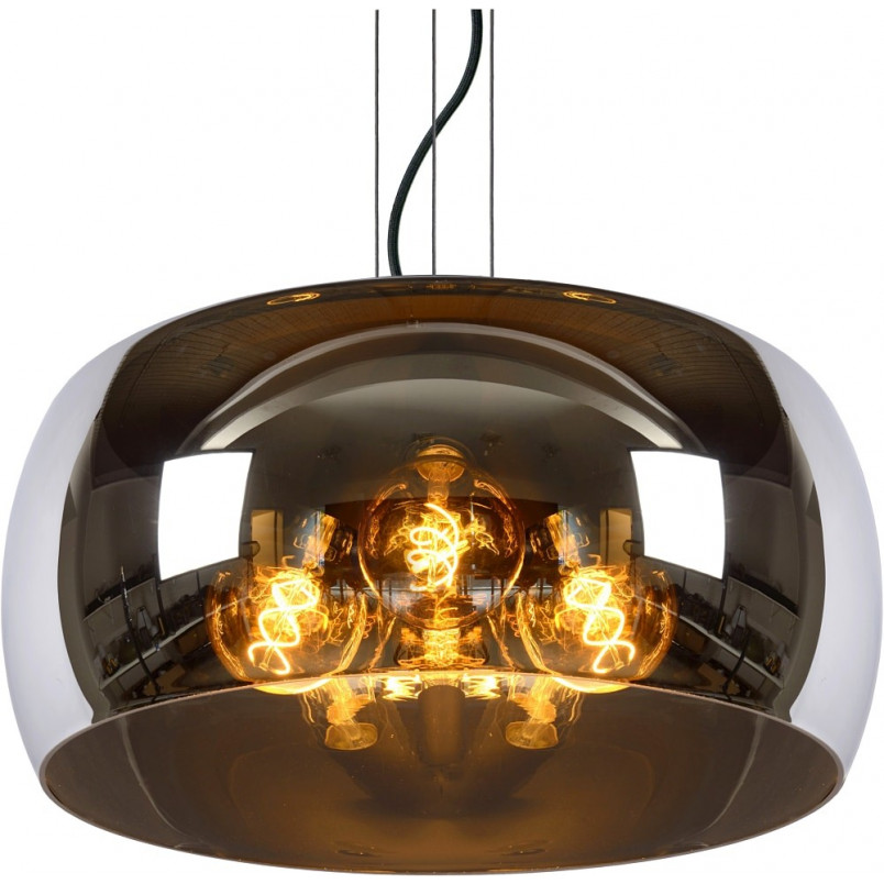 Lampa wisząca Olivia - szkło dymione, nowoczesny design | Lucide