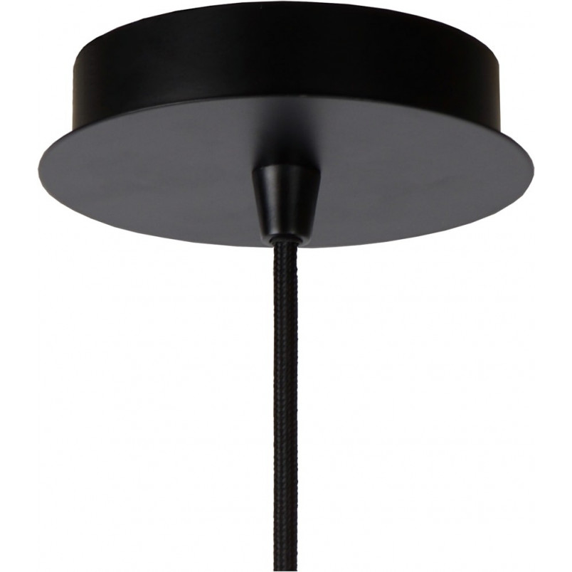 Lampa wisząca loft Lucide Wolfram | Czarna, E27, 65cm