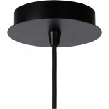 Lampa wisząca loft Lucide Wolfram | Czarna, E27, 65cm