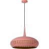 Lampy do salonu, sypialni i kuchni | Lampa wisząca ażurowa Rayco 45cm różowa Lucide