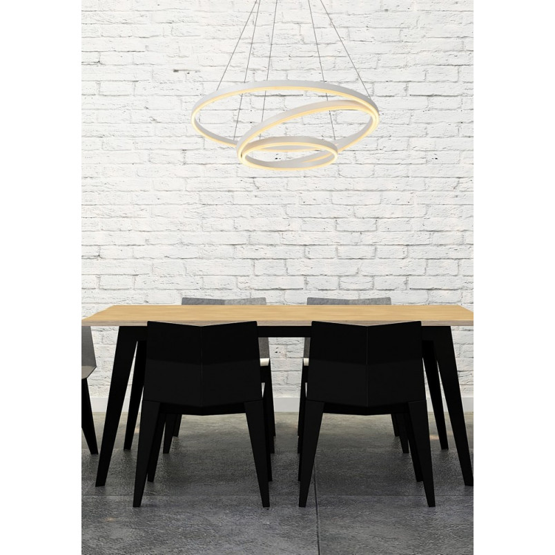 Lampa Wisząca LED Triniti Biała | Nowoczesne Oświetlenie Lucide