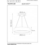Lampa wisząca LED Talowe - nowoczesny design Lucide