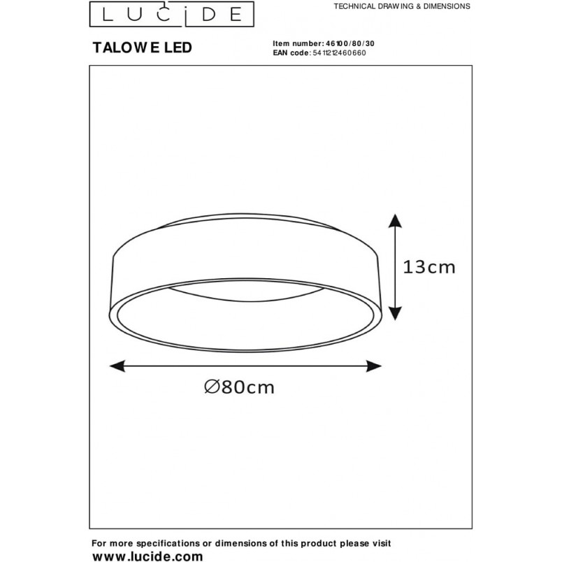 Plafon LED Talowe - Nowoczesny Design | Lucide