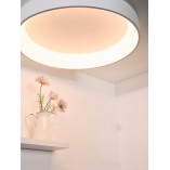 Plafon LED Talowe 80cm biały - Nowoczesne oświetlenie Lucide
