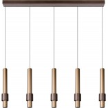 Lampa wisząca LED Margary - Brązowa, 103cm - Lucide