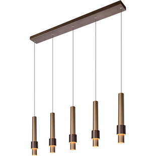 Lampa wisząca LED Margary - Brązowa, 103cm - Lucide