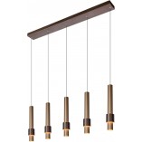 Lampa wisząca LED Margary - Brązowa, 103cm - Lucide