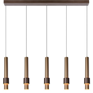 Lampa wisząca LED Margary - Brązowa, 103cm - Lucide