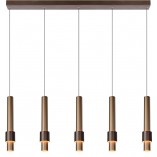Lampa wisząca LED Margary - Brązowa, 103cm - Lucide