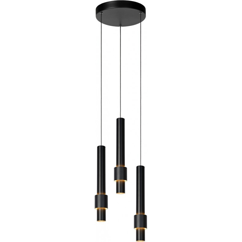 Lampa wisząca Margary LED III czarna | Lucide - Nowoczesne oświetlenie