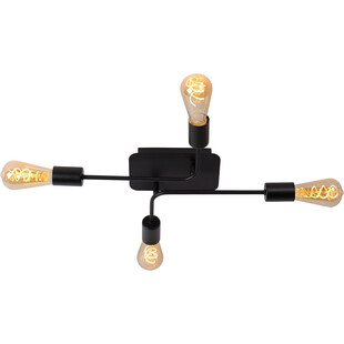 Plafon sufitowy loft Lester IV 51cm czarny Lucide