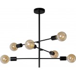 Lampa Sufitowa Loft Czarna "Patyczak" Lester VI | Lucide