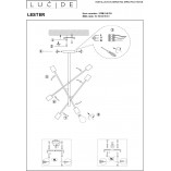Lampa Sufitowa Loft Czarna "Patyczak" Lester VI | Lucide