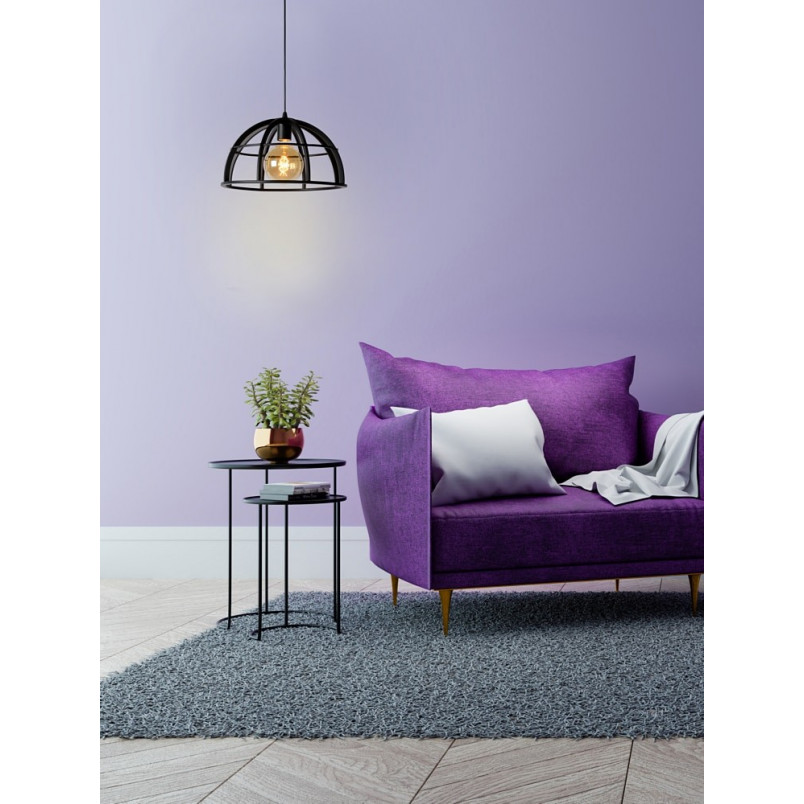 Lampa Wisząca Loft Dikra Czarna | Lucide - Nowoczesne Oświetlenie