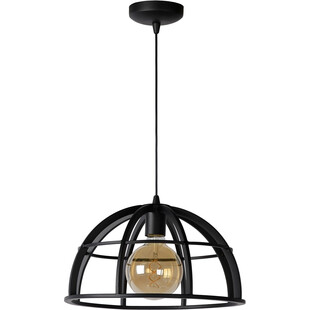 Lampa Wisząca Loft Dikra Czarna | Lucide - Nowoczesne Oświetlenie