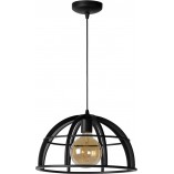Lampa Wisząca Loft Dikra Czarna | Lucide - Nowoczesne Oświetlenie
