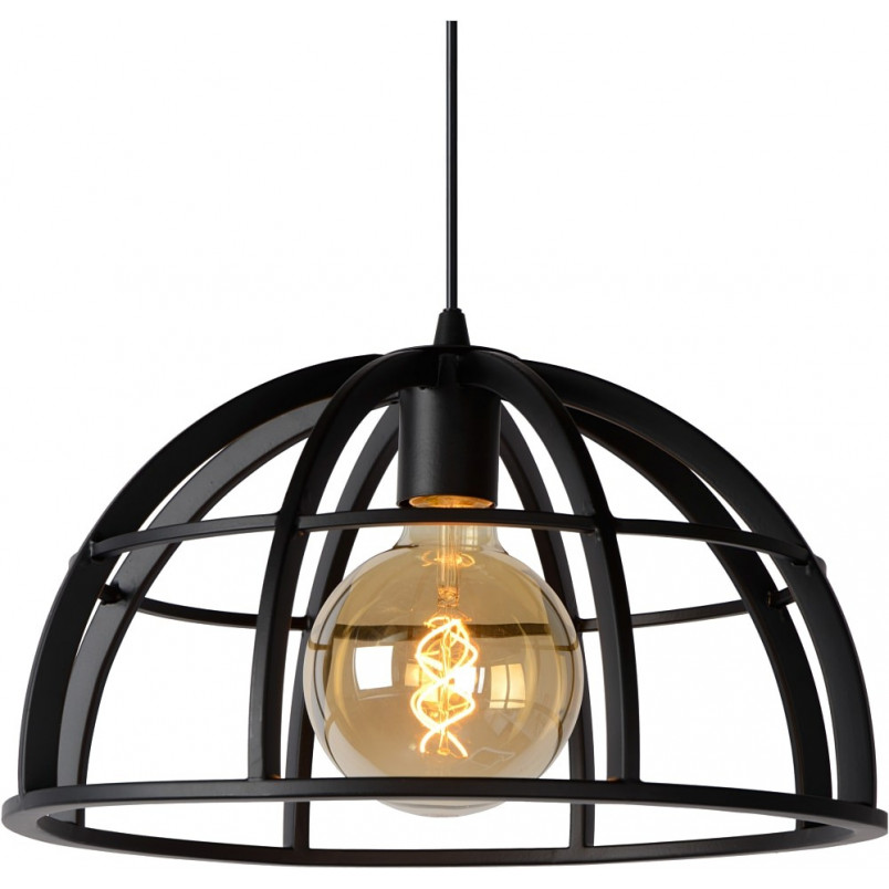 Lampa Wisząca Loft Dikra Czarna | Lucide - Nowoczesne Oświetlenie