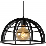 Lampa Wisząca Loft Dikra Czarna | Lucide - Nowoczesne Oświetlenie