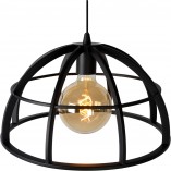 Lampa Wisząca Loft Dikra Czarna | Lucide - Nowoczesne Oświetlenie