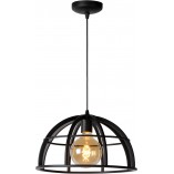 Lampa Wisząca Loft Dikra Czarna | Lucide - Nowoczesne Oświetlenie