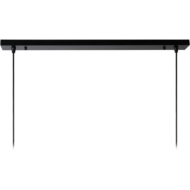 Lampa wisząca Dikra czarna - Loftowa lampa 2-punktowa Lucide