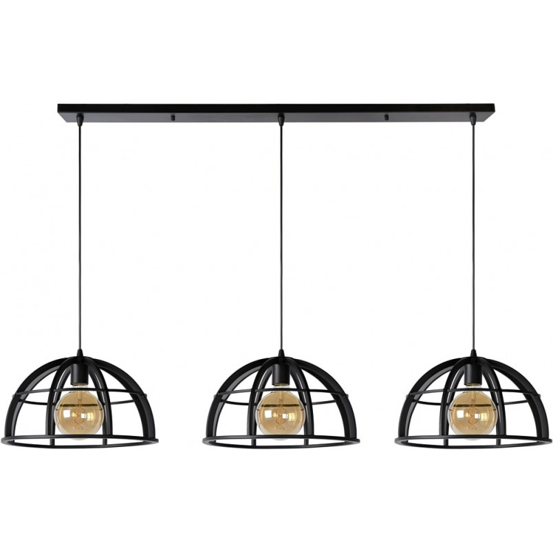 Lampa Wisząca Dikra Czarna | Lucide - Loftowa Elegancja