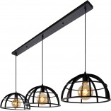 Lampa Wisząca Dikra Czarna | Lucide - Loftowa Elegancja