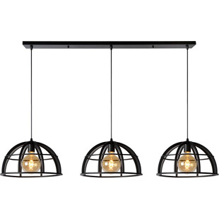 Lampa Wisząca Dikra Czarna | Lucide - Loftowa Elegancja
