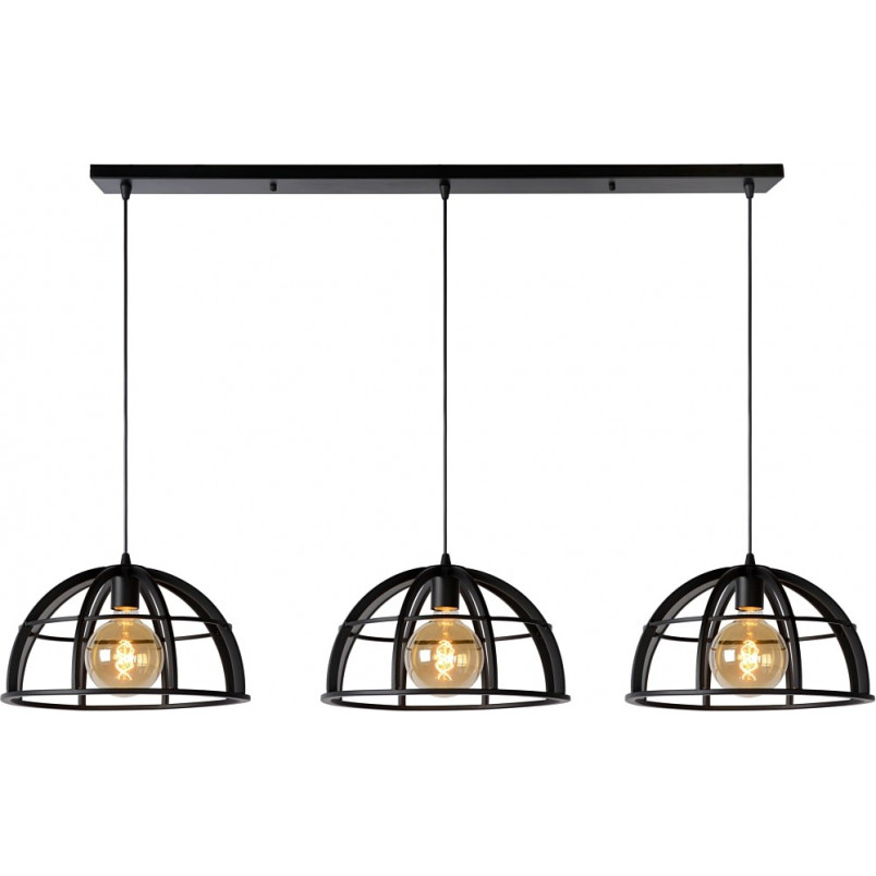 Lampa Wisząca Dikra Czarna | Lucide - Loftowa Elegancja