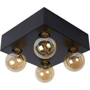 Plafon loft Surtus 29x29cm czarny Lucide
