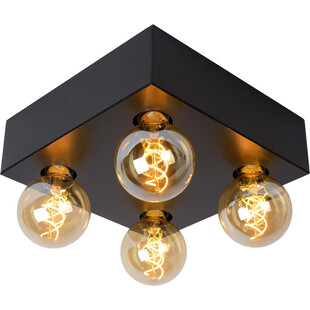 Plafon loft Surtus 29x29cm czarny Lucide