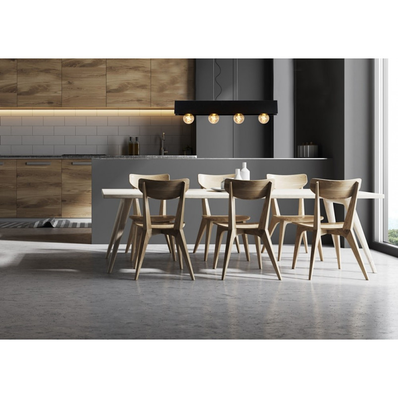 Lampa Wisząca Loft Surtus IV | Czarna, 90cm | Lucide