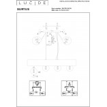 Lampa Wisząca Loft Surtus IV | Czarna, 90cm | Lucide