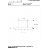 Lampa Wisząca Loft Surtus VI | Czarna, 134cm | Lucide