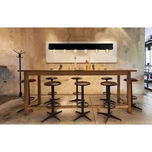 Lampa Wisząca Loft Surtus VI | Czarna, 134cm | Lucide