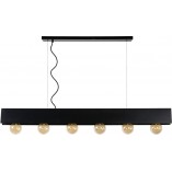 Lampa Wisząca Loft Surtus VI | Czarna, 134cm | Lucide