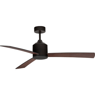 Lampa sufitowa wiatrak Wind LED 137,1cm czarny / orzech